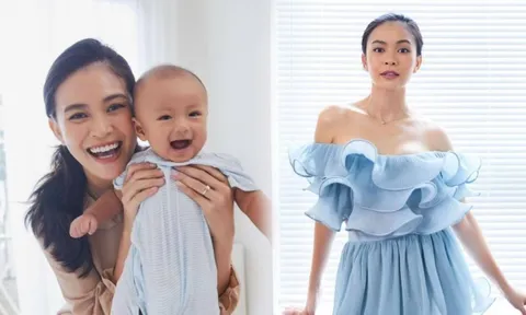 'Mẹ bỉm' Mâu Thủy chính thức tái xuất, khoe nhan sắc trong veo