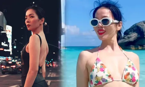 Lệ Quyên khoe dáng với đồ 2 mảnh dễ thương, Lâm Bảo Châu lập tức cảm thán