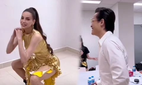 Hồ Ngọc Hà bị Hà Anh Tuấn bắt gặp hành động đầy bất ngờ ở hậu trường