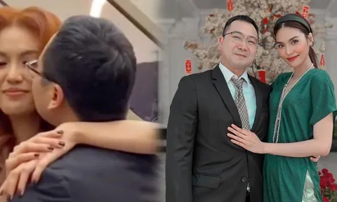 Chồng doanh nhân của Lan Khuê gây ấn tượng khi thể hiện tình cảm với vợ chốn đông người
