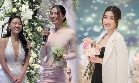 Hai lần bắt được hoa cưới, hoa hậu Tiểu Vy đều có hành động đáng chú ý