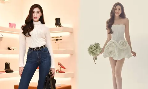 Lên đồ lạ mắt, Đỗ Thị Hà vẫn khoe khéo được đôi chân 'kiếm Nhật' cực phẩm
