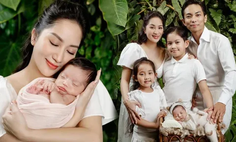 Khánh Thi khoe khoảnh khắc viên mãn của gia đình 5 thành viên