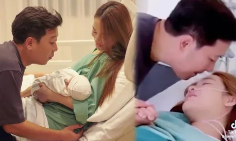 Khoảnh khắc đáng yêu của vợ chồng Trường Giang trước giờ Nhã Phương 'lâm bồn'