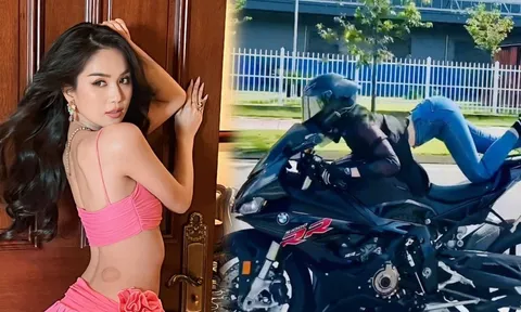 Thái độ của Ngọc Trinh sau khi bị xử phạt vì hành vi lái xe mô tô không an toàn