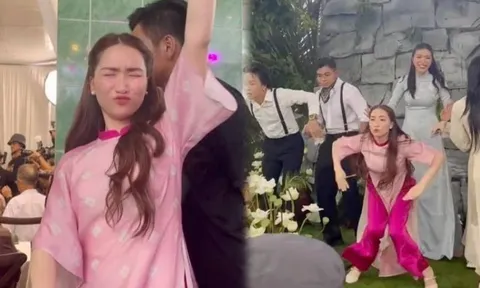 Hòa Minzy 'quậy đục' đám cưới miền Tây của Puka - Gin Tuấn Kiệt, biểu cảm khiến dân tình khó nhịn được cười