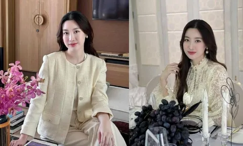 'Dâu hào môn' Đỗ Mỹ Linh giảm cân hậu ở cữ: Nhan sắc mẹ một con chuẩn 'trông mòn con mắt'