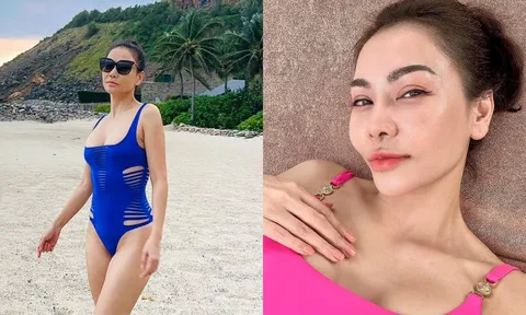 Chủ nhân hit 'Đường cong' khoe đường cong đẹp xuất sắc ở tuổi 46