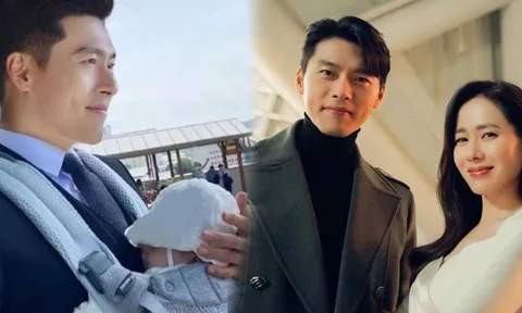 Xôn xao bức hình Hyun Bin chuẩn 'bố bỉm' khi giúp bà xã Son Ye Jin chăm con