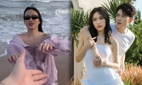 Video: Diệu Nhi và Anh Tú tung khoảnh khắc lãng mạn trên biển, cái kết khiến dân tình 'cười té ghế'