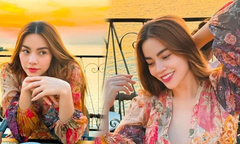 Hồ Ngọc Hà lên đồ màu mè đón hoàng hôn, vẻ đẹp của mẹ 3 con khiến dân tình không nói nên lời