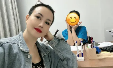 Diễn viên Hoàng Yến đi siêu âm, úp mở về việc có thêm em bé ở tuổi U50