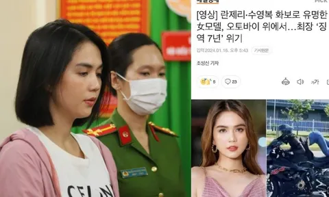 Ngọc Trinh lên báo Hàn khi phải đối diện với mức án 2 - 7 năm tù