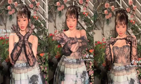 Hoa hậu Thanh Thủy khiến dân tình nhìn mãi không ra khi để tóc mái đu trend Black Pink