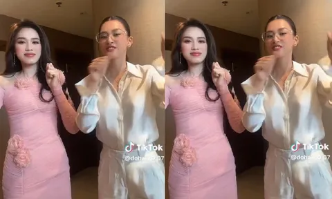 Đỗ Thị Hà bất lực khi bị Tiểu Vy bắt đu trend, dễ cưng thế này là được tha thứ hết