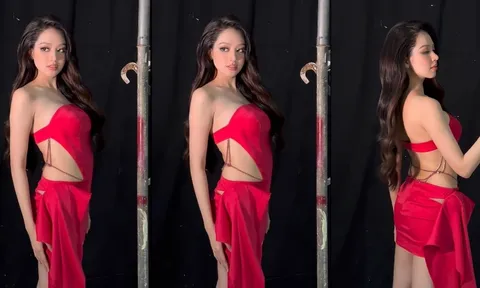Lên đồ hồng gợi cảm, Hoa hậu Huỳnh Thanh Thủy khiến dân tình giật mình vì tưởng 'hot girl trứng rán'