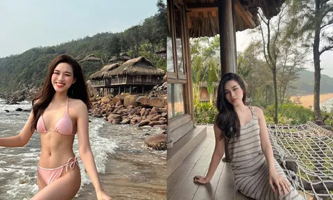 Hoa hậu Đỗ Thị Hà gợi ý một bãi biển đang nổi rần rần ở Thanh Hoá, chỉ cần giơ máy lên là có ảnh đẹp đăng FB