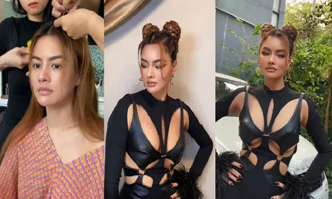 Biến hình gợi cảm trên nền nhạc Phương Mỹ Chi, nhan sắc Vũ Thu Phương gây chú ý