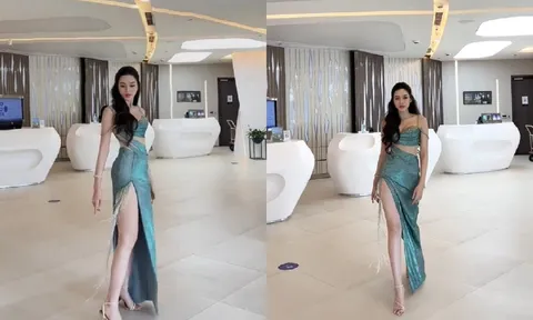 Catwalk vài đường sương sương, Hoa hậu Đỗ Thị Hà lại khiến dân tình trầm trồ vì nhan sắc keo như 502