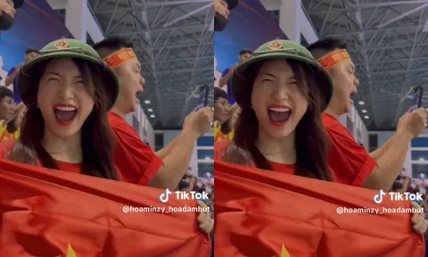 Hoà Minzy sang Campuchia cỗ vũ SEA Games, người thì nhỏ nhưng 1 cái miệng này chấp cả sân