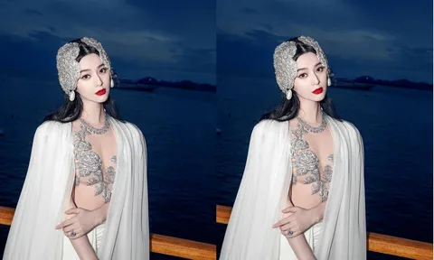 Diện đầm xuyên thấu tại Cannes, Phạm Băng Băng khoe trọn vẻ thoát tục xứng danh 'nữ hoàng thảm đỏ'
