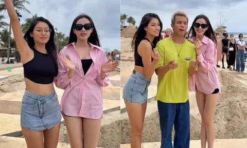 Chánh cung Đỗ Thị Hà lấn át Thảo Nhi Lê tại buổi tập dượt cho show của NTK Đỗ Long