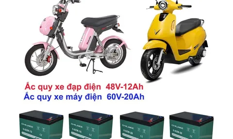 Ắc quy xe máy điện, xe đạp điện dùng loại nào?