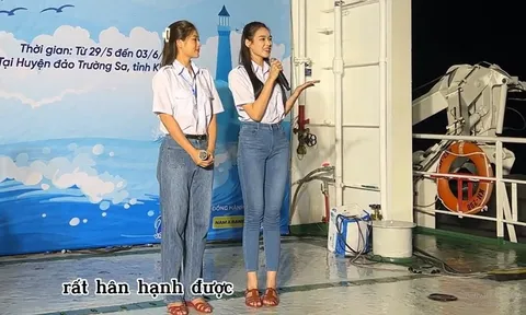 Video: Đỗ Thị Hà chia sẻ cảm đôi chút cảm xúc khi đến với chuyến hải trình thăm Trường Sa