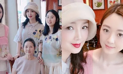 3 thế hệ nhà Hoa hậu Đền Hùng Giáng My toàn mỹ nhân cực phẩm, sở hữu vẻ đẹp kiêu sa, quý phái