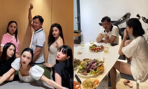 Hậu thân thiết cùng Ngọc Trinh, bác sĩ Cao Hữu Thịnh lại được dàn mỹ nhân đình đám vây quanh