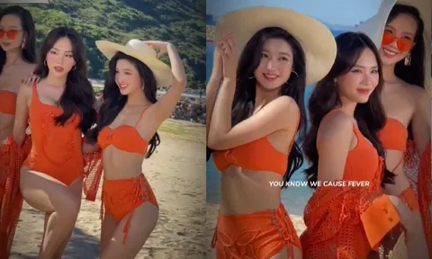 Mai Phương, Phương Nhi và Bảo Ngọc đọ dáng cực nóng trên biển, nhan sắc ai keo hơn ai?
