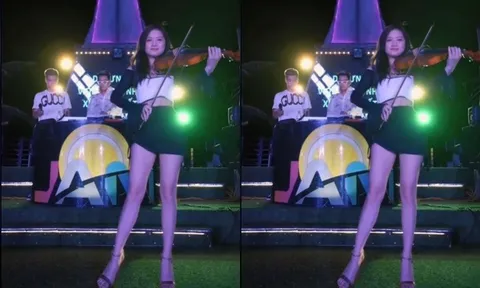 'Thánh nữ violin' lại khiến khán giả lạc vào mê cung khi biểu diễn bản hit Hello VietNam
