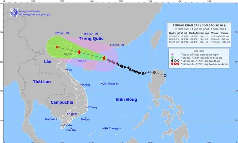 Tin bão mới nhất: Bão số 1 cách Móng Cái khoảng 480km, phạm vi ảnh hưởng bao trùm cả Bắc Bộ