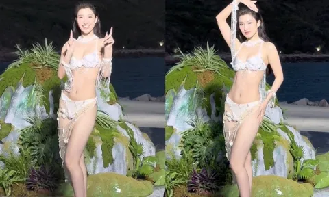 Phương Nhi được ví như nữ thần khi trình diễn bikini tại Miss World Vietnam