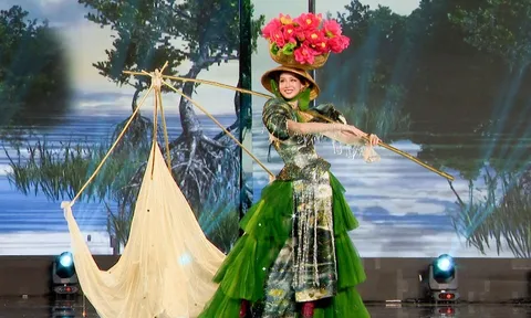 Hoa hậu Bảo Ngọc tràn đầy năng lượng khi 'giăng lưới bắt cá' tại Miss Grand Vietnam