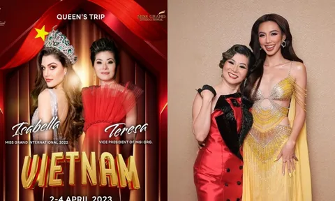 Đương kim Miss Grand International cùng bà Teresa sang Việt Nam, fan sắc đẹp Việt có thái độ gây chú ý