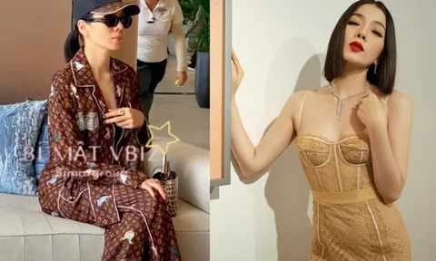 Lệ Quyên gây chú ý khi diện pijama 'nửa kín nửa hở'