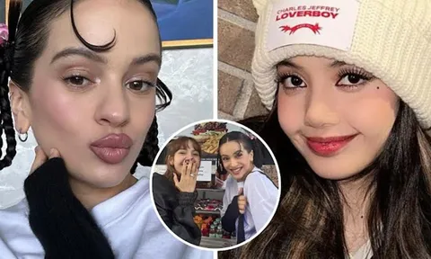 Lisa của BLACKPINK  gặp gỡ Rosalía sau buổi biểu diễn tại Coachella 2023
