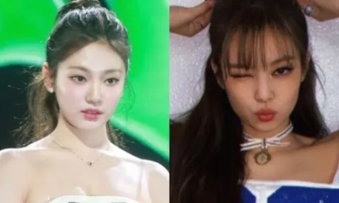 Jennie (BLACKPINK) và NingNing (aespa) đưuọc cư dân mạng đem ra so sánh về nhan sắc