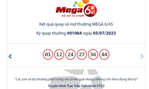 Kết quả xố số Vietlott Power 6/45 ngày 7/7: chủ nhân mới của Vietlott Power 6/45 vẫn đang chờ chủ?