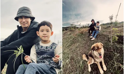 Lý Hải - Minh Hà khởi động kỳ nghỉ hè 'bùn đất lấm lem, dầm mưa dãi nắng' cho các con ở trang trại tại Đà Lạt