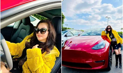 Danh hài Thúy Nga sành điệu bên xế sang mới tậu, hóa ra là dòng xe điện hot nhất thế giới