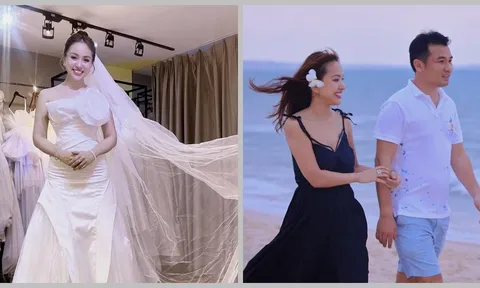 MC Vân Hugo mặc váy cưới, tiết lộ thời gian tổ chức hôn lễ với chồng doanh nhân