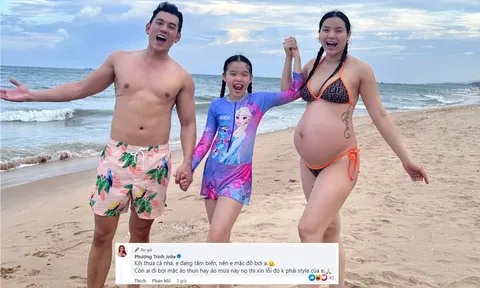 Phương Trinh Jolie có ngay động thái khi bị antifan nói việc mặc bikini đi tắm biển