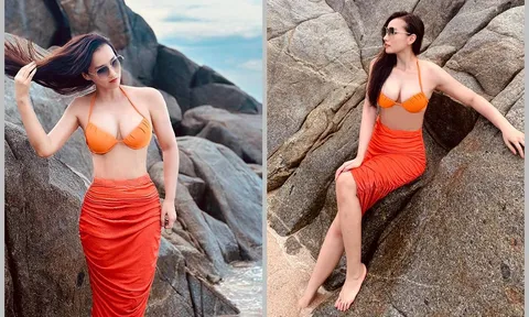 'Chủ tịch công ty kim cương' Lã Thanh Huyền khoe đường cong nuột nà, được ví như nàng tiên cá đời thực