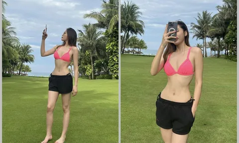 Hoa hậu Kỳ Duyên khoe vòng eo 'siêu thực' nhưng lại bị soi chỉnh ảnh quá đà