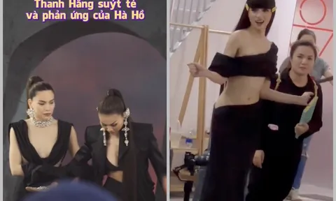 Hậu trường The New Mentor 2023: Hương Giang khoe thân hình mỏng như lá lúa, phản ứng của Hà Hồ khi bạn thân Thanh Hằng suýt ngã