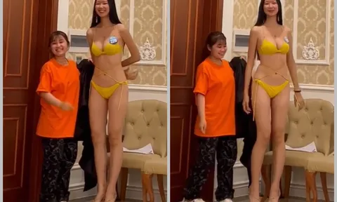 Clip hoa hậu 'khủng long' Bảo Ngọc diện bikini khoe đôi chân dài nhất showbiz đạt gần 1 triệu lượt xem