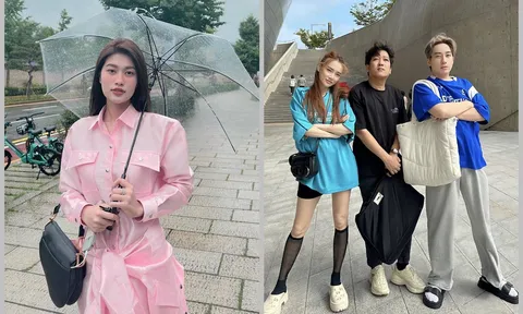 Hoa hậu Thiên Ân và Phát La đi du lịch Hàn Quốc nhưng lại né chụp ảnh chung