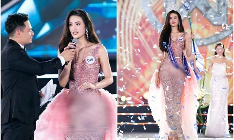 Thực hư chuyện Tân Hoa hậu Ý Nhi diện váy xuyên thấu, lộ nội y trong đêm chung kết